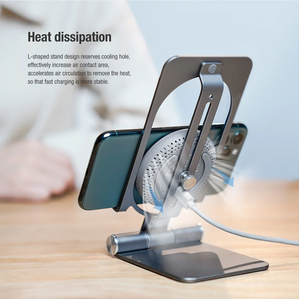 15w wireless charger stand for iphone 13 pro max 12 nillkin fast charging for samsung s21 ultra huawei xiaomi 11 foldable holder free global shipping