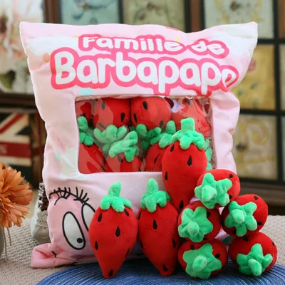 Мягкая плюшевая игрушка томатный Пудинг в пакете 8 шт. подушка динозавра