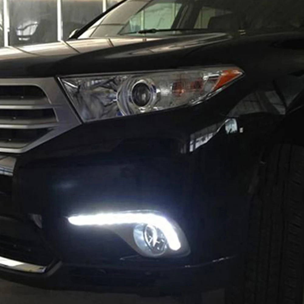Автомобильная проблесковая 2 шт. Тюнинг автомобилей для Toyota Highlander 2012 2013 2014