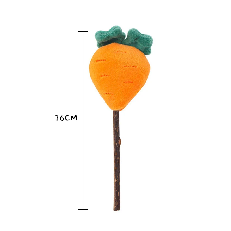 

New Pet Products Fruit Modeling Mutian Liao Funny Cat Stick Cat Toy Wooden Puppy Molar Stick Dog Accessories Kitty Cute Doll