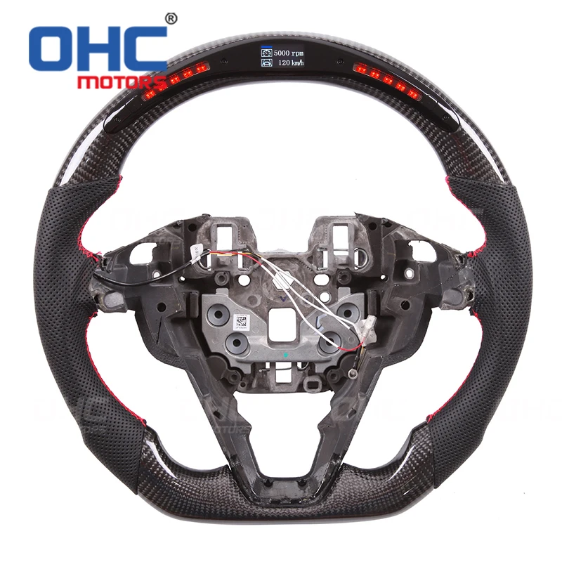 

OHC Motors 100% Real Carbon Fiber LED Steering Wheel for Fusion Mondeo