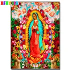 Дева Мария Гуадалупе, сделай сам, алмазная живопись, цветок, икона, полностью квадратная, круглая вышивка крестиком, мозаика, распродажа, домашний декор