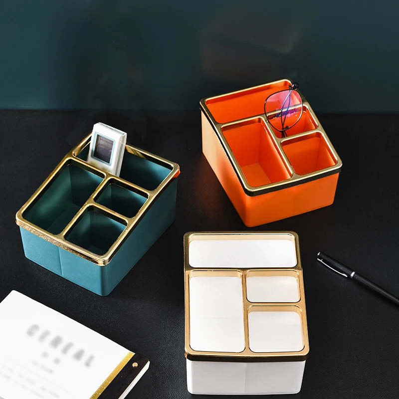 remote control holder desktop storage storage box table organizer for controller media calculator mobile phone and pen free global shipping