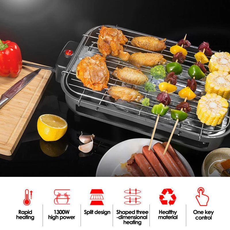 

Electric Grill Smokeless Electric Pan Grill BBQ Octopus Ball Griddle Barbecue Raclette Mini Non-stick Plate Takoyaki Machine