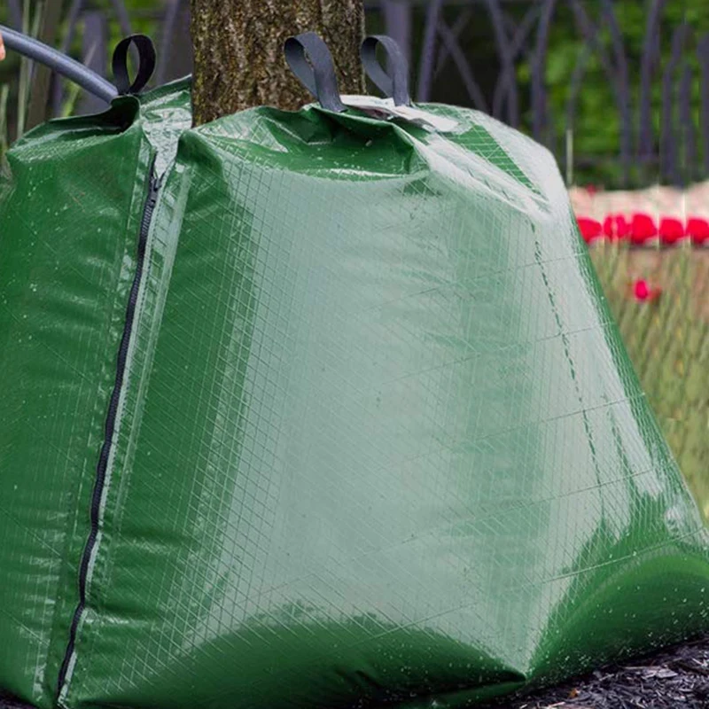 Мешок для полива деревьев 2 упаковки 20 галлонов регулируемый мешок медленного