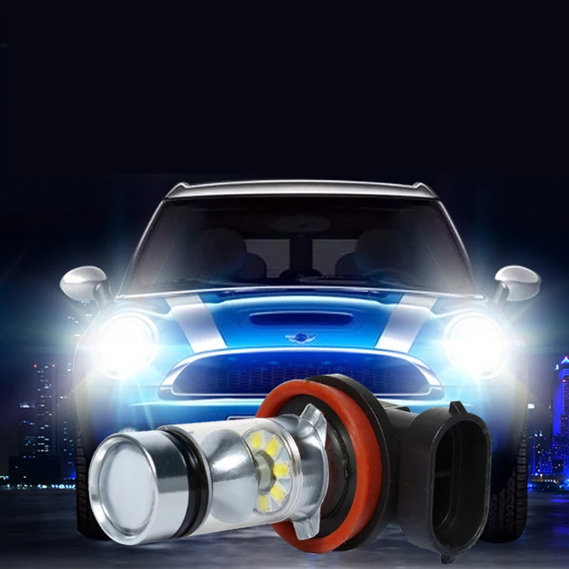 2 шт Автомобильный светодиодный противотуманный свет лампы H1 H3 H4 H7 H8 H11 9005 9006 9012