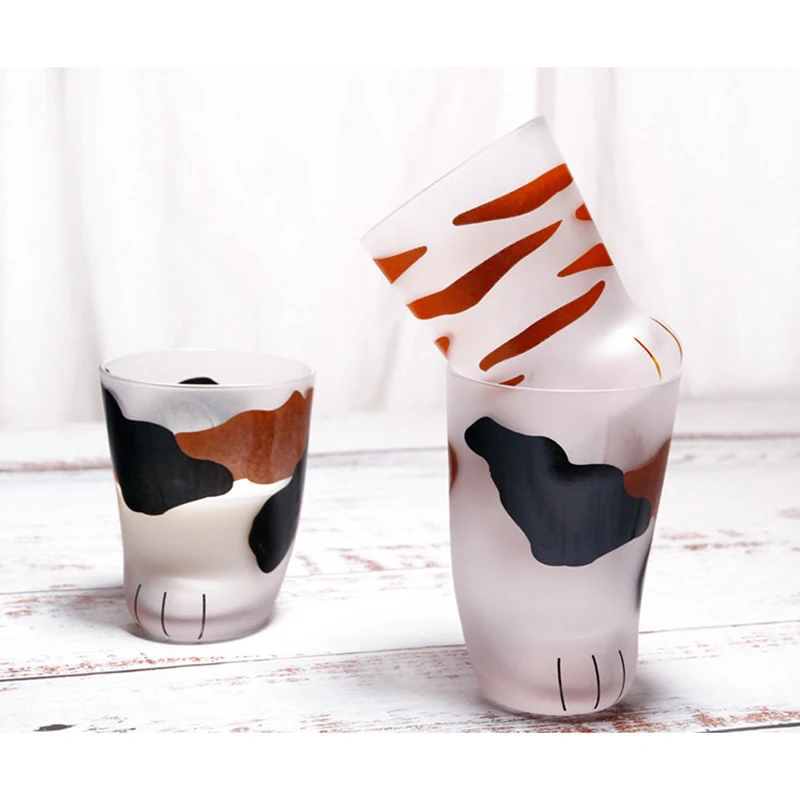 Кошачьи когти чашка из матового стекла кружка для молока кофейная с тигровым