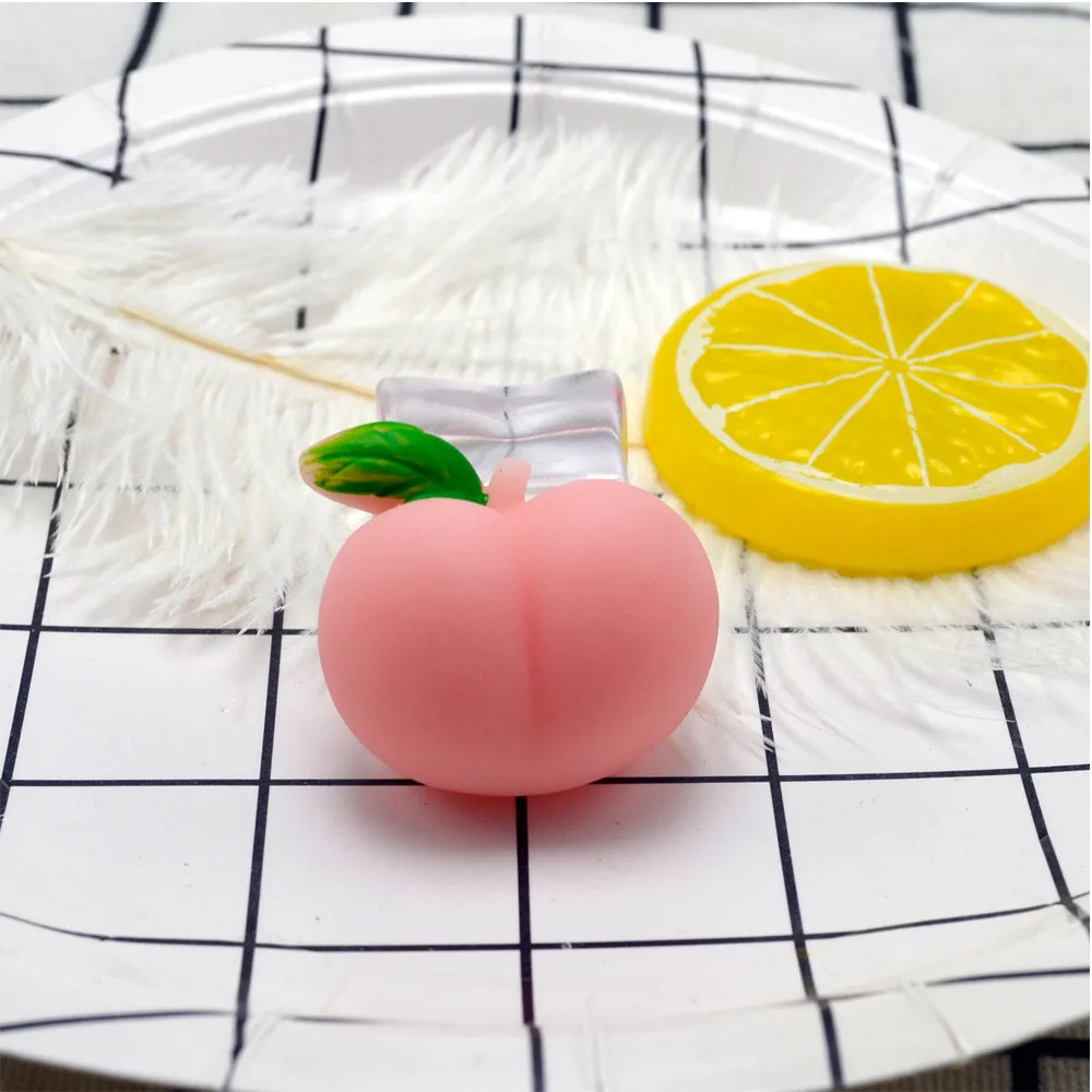 

1PC Mini peach Squeeze Funny Toy Soft Stress And Anxiety Relief Toys DIY Decor squishies soft scented Stress Relief Toy #4