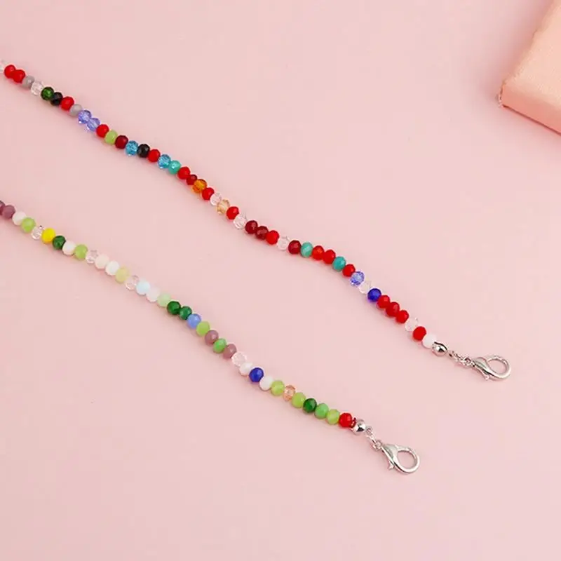 

Women Bead Eyeglass Chain Anti-Skid Sunglass Strap Holder Eyeglass Strap Holder Neck Cord Glasses Slip Metal Chain