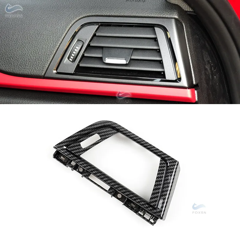 

LHD For BMW 3 Series F30 F35 ABS Carbon Texture Front Row Wind Right Side Air Conditioner Vent Grill Air Outlet Panel Frame Trim