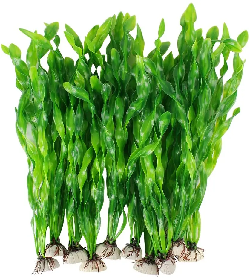 10PCS Fish Aquarium Plants Seaweed Water Plants for Aquarium 12-30cm Plastic Fish Tank Plant Aquarium Decoration