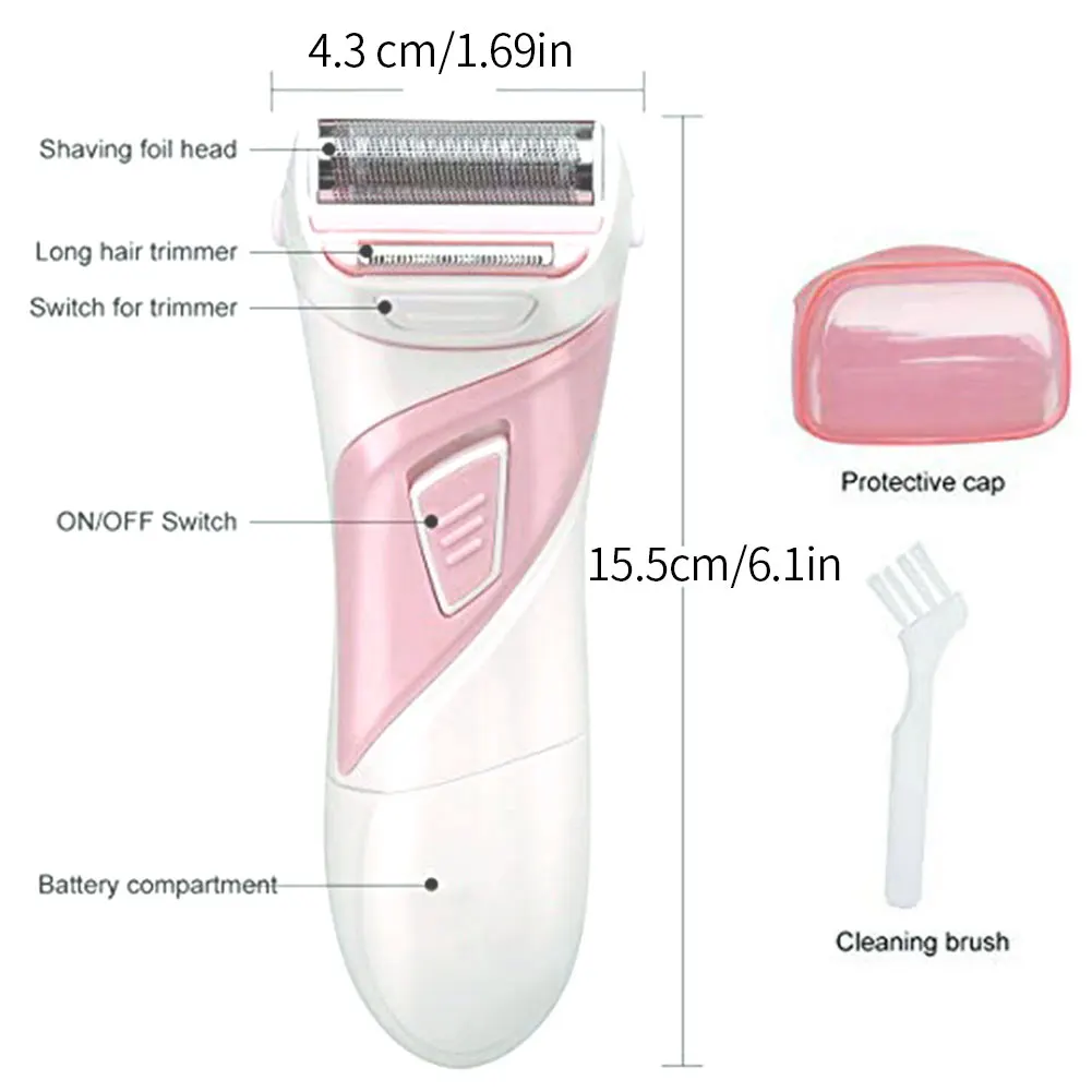 

Hair Epilator Lady Shavers Electric Hair Removal Machine Hair Remover Razor Underarm Bikini Trimmer For Face Body Bikini Line