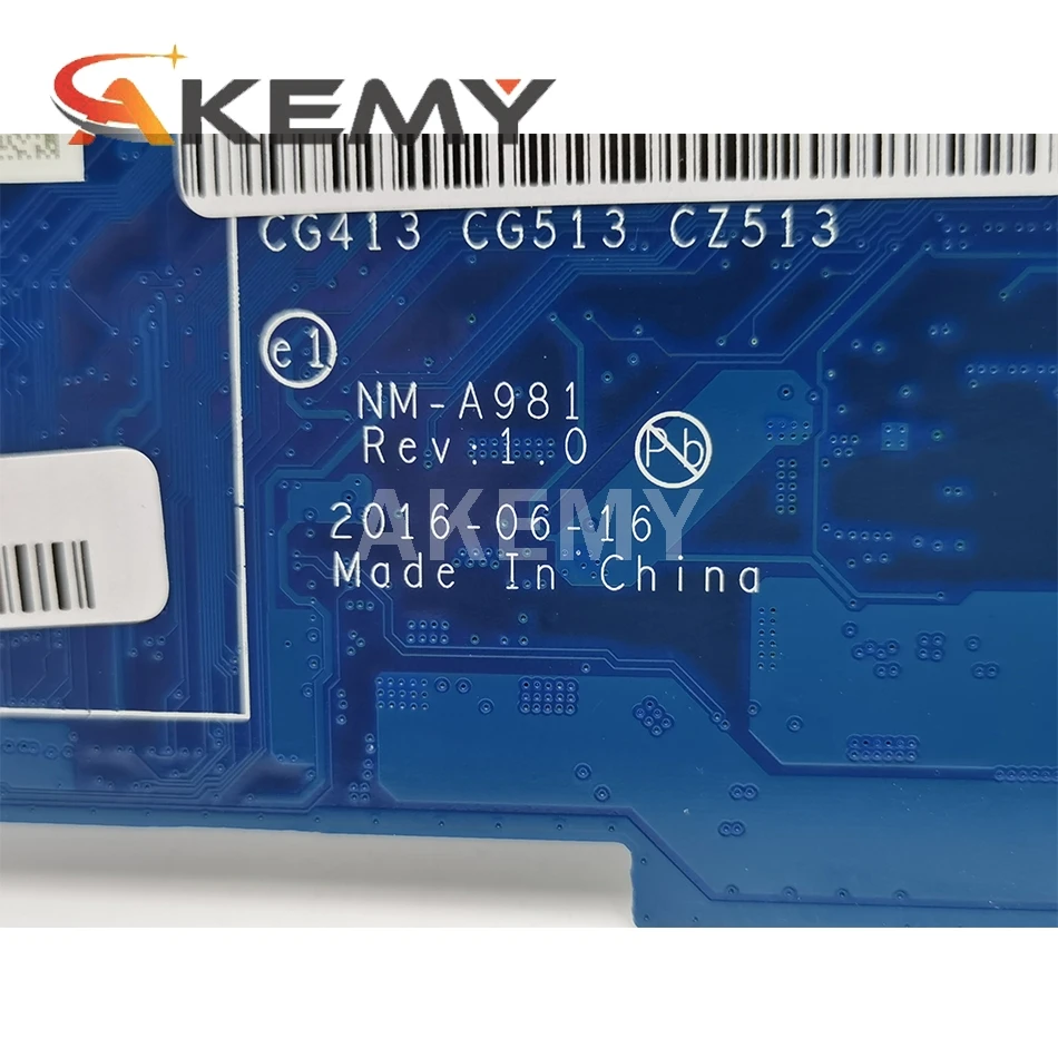 

High quality FRU:5B20N72228 FOR Lenovo 310-15IKB Laptop Motherboard CG413 CG513 CZ513 NM-A981 SR2ZV I7-7500U 920MX/2G Tested