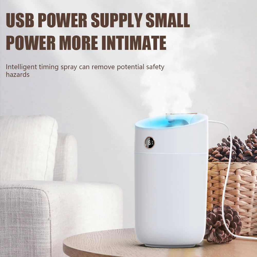 

Увлажнитель воздуха с двойным соплом, 3 л, перезаряжаемый от USB