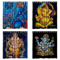 lord ganesha unique psychedelic lotus of the hindu god series by ho me lili shower curtain waterproof bathroom decor