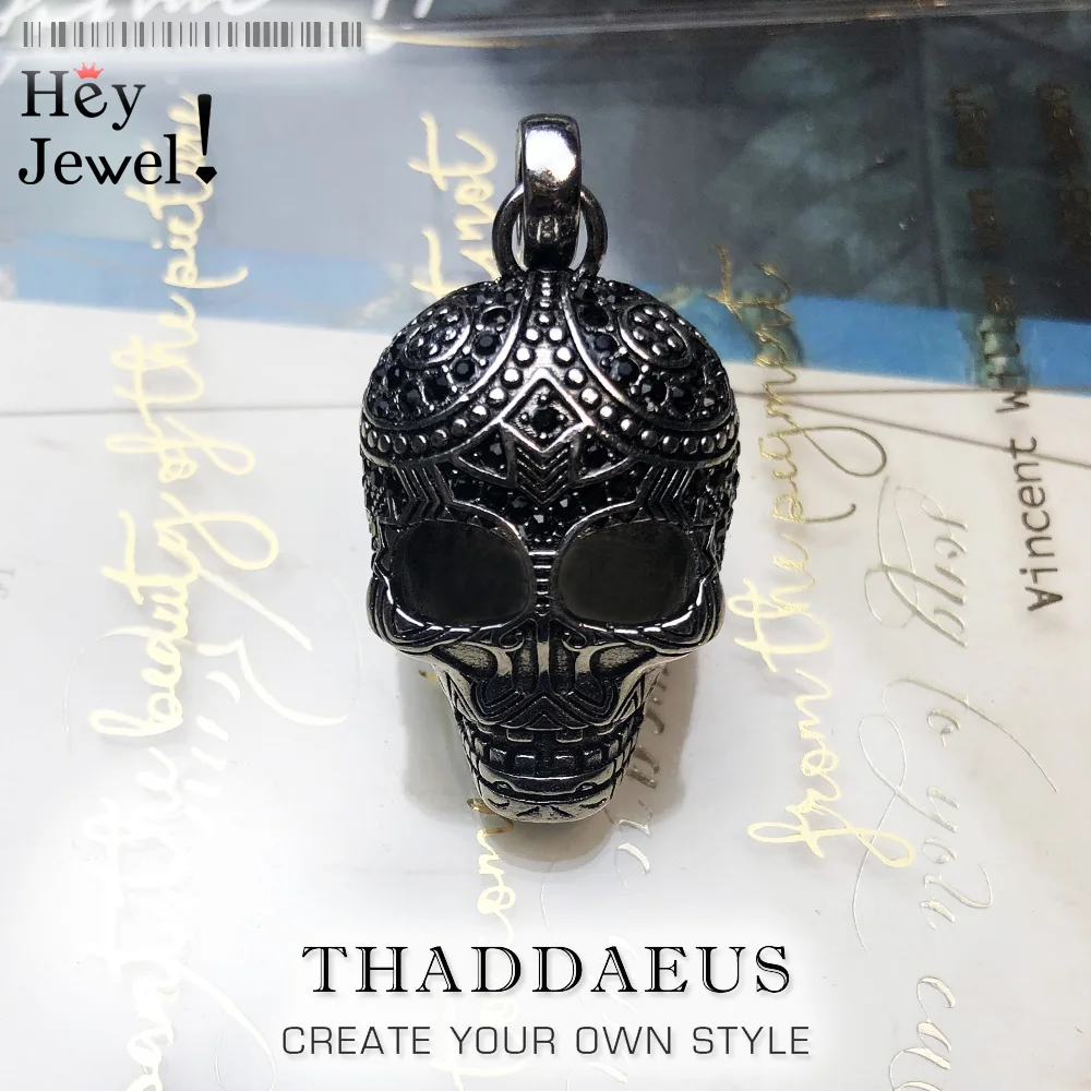 

Pendant Skull Maori, 2019 Fashion Ethnic Punk Jewelry Europe 925 Sterling Silver Bijoux Gift For Woman & Men