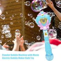 kids magic wand party water bubble machine blower toy electric magic wedding soap bubble pomperos outdoor toy for children