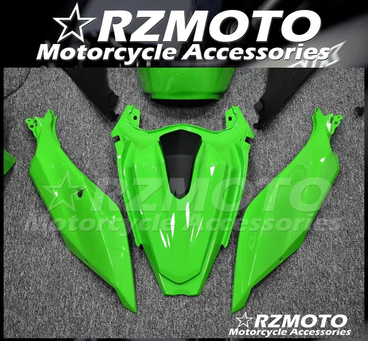 

High quality New ABS Motorcycle Fairings Kit Fit for Kawasaki Ninja 400 2018 2019 2020 Ninja400 Custom Green and Thank cover