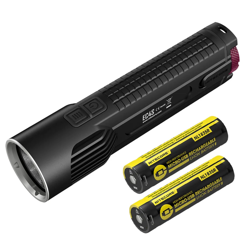 EC4S NL1835R NITECORE EC4S фонарик CREE XHP50 светодиодный портативный фонарик Макс 2150 люмен расстояние луча 280 м Открытый тактический фонарь - Испускаемый цвет: EC4S NL1835R