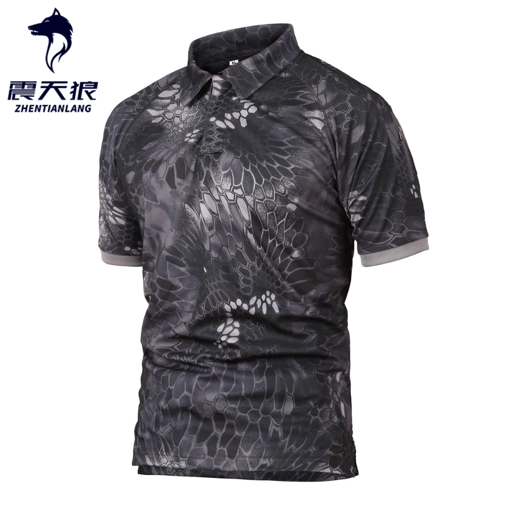 Лето 2020 Тактическая Военная рубашка поло мужская армейская камуфляжная Мужская