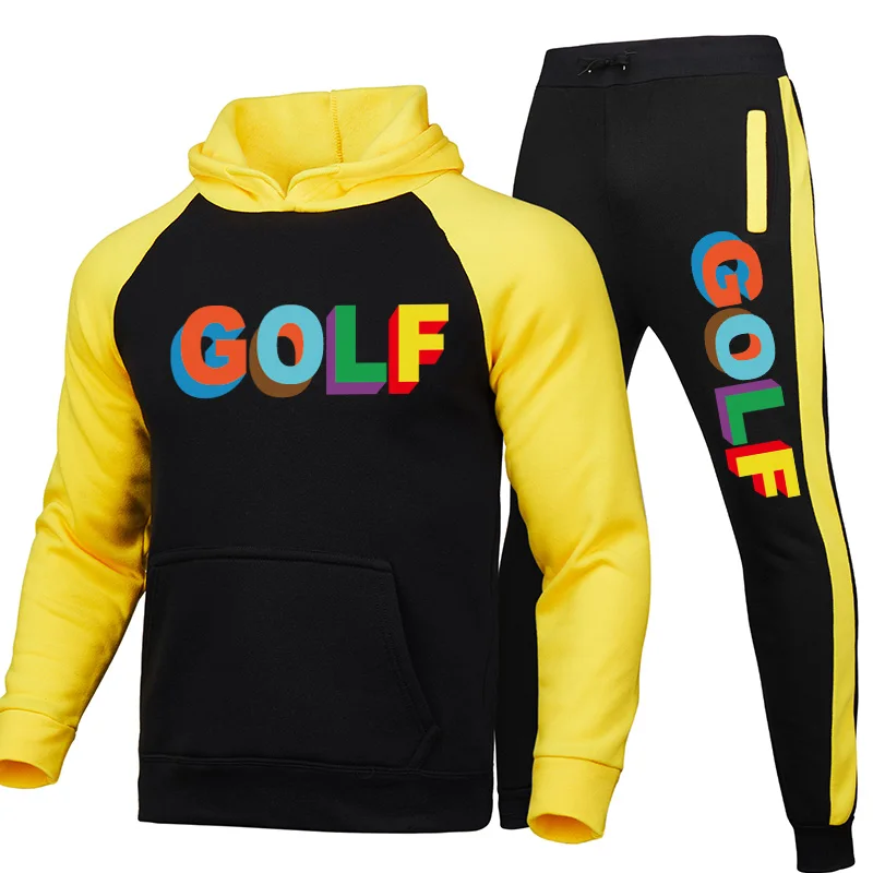

2021 fashion casual sportswear printed clothing suit men's jogging fitness suit men's suit hoodie + pants two-piece suit