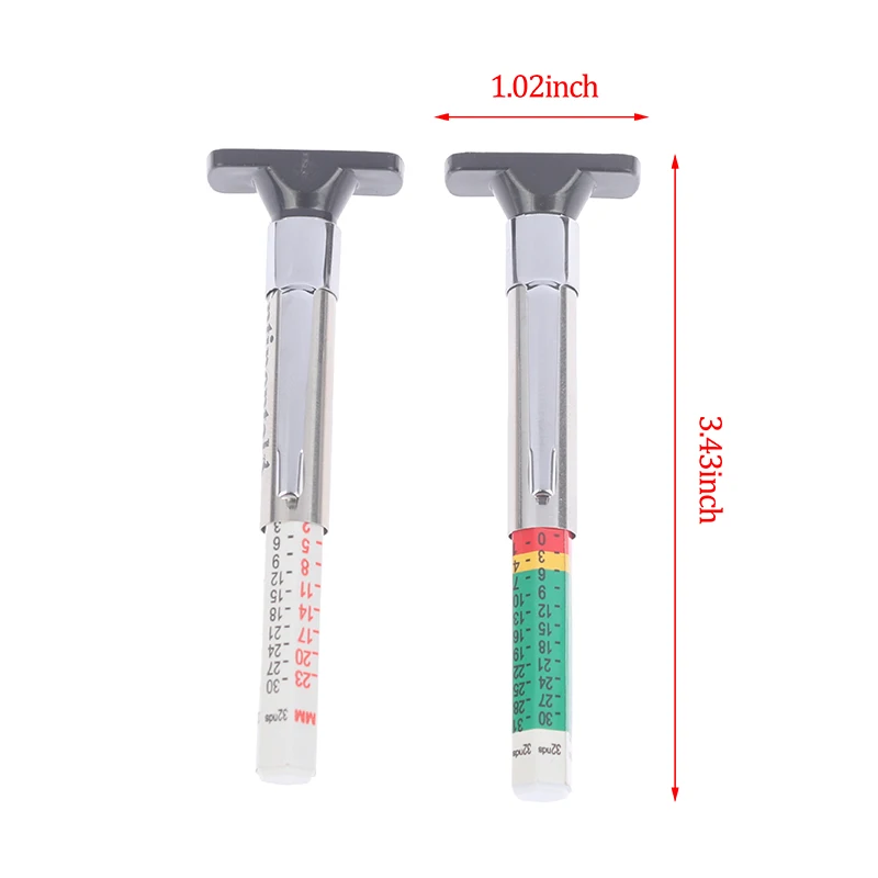 New 25mm Car Tyre Measuring Pen Universal Tire Tread Pattern Depth Measuring Tool Thickness Detection Gauge