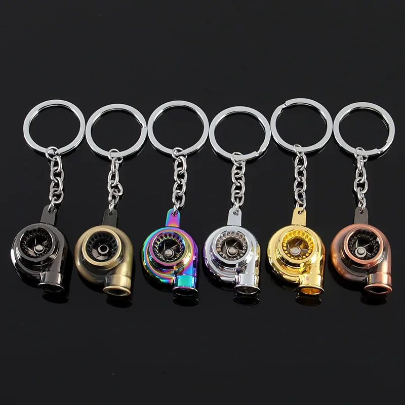 

Turbine Car Keyring Keyfob Long Style Metal Keychain Pendent Car Auto Part Car Cute Turbo Car Metal Pendant