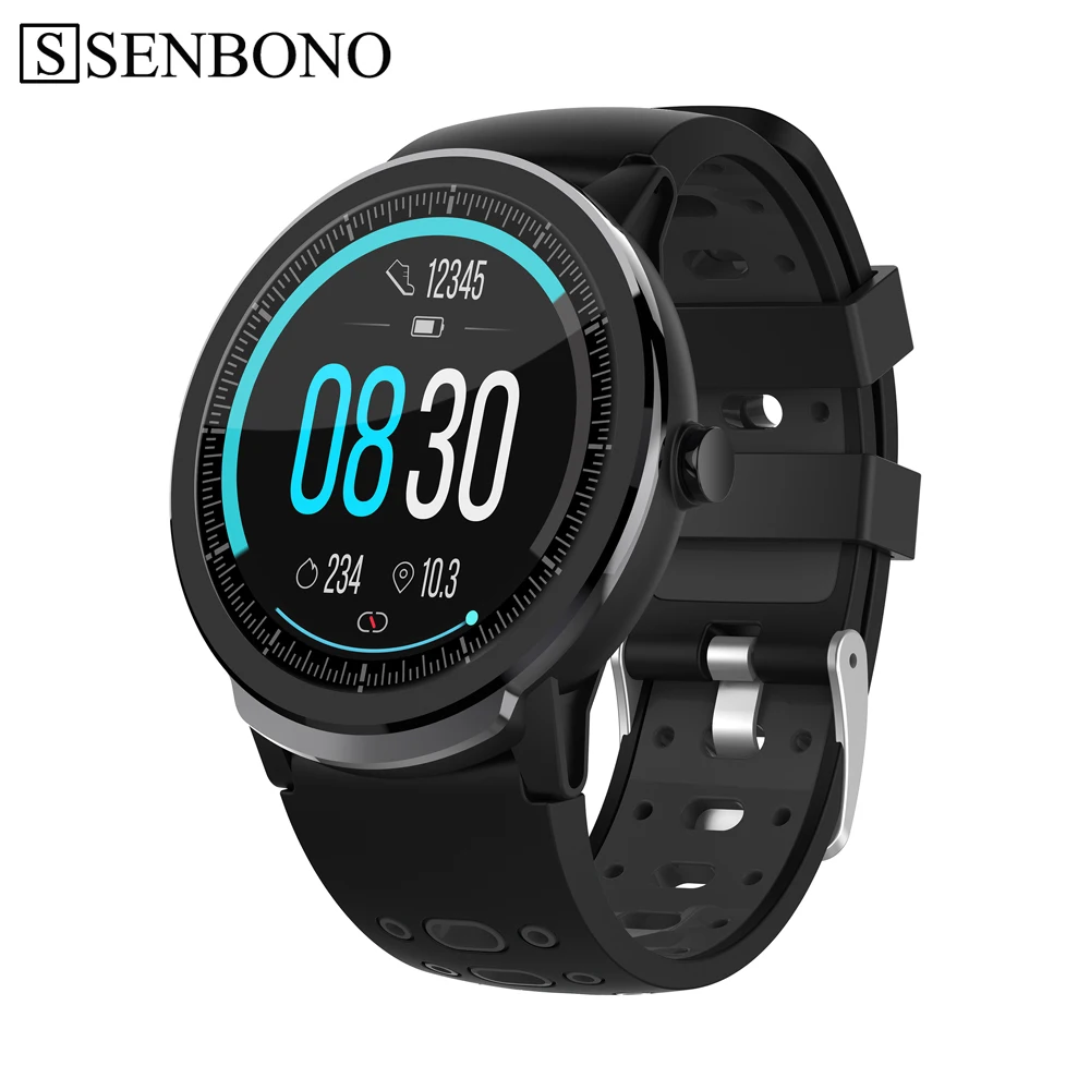 

Смарт-часы SENBONO S10pro с полностью сенсорным экраном для мужчин и женщин, спортивные часы с монитор сердечного ритма во время сна, умные часы дл...