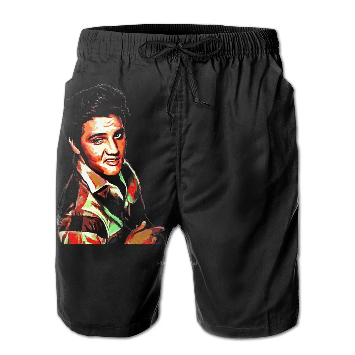 

Beach Breathable Quick Dry Funny Novelty R333 running Elvis The King Male Shorts