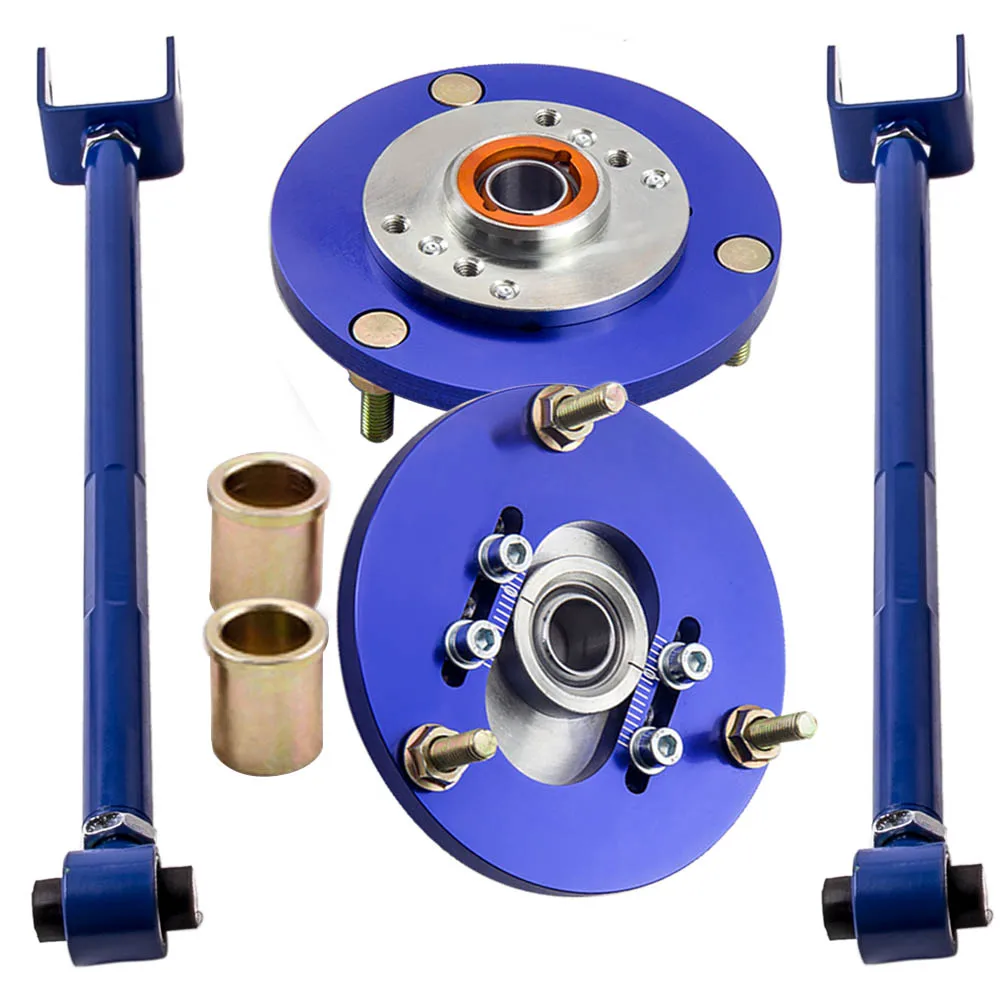 

Adjustable Rear Lower Camber Control Arms + Front Camber Plate For BMW E36 Z4 X3 For 318 323 325 328 330 M3 not for 318ti Spring