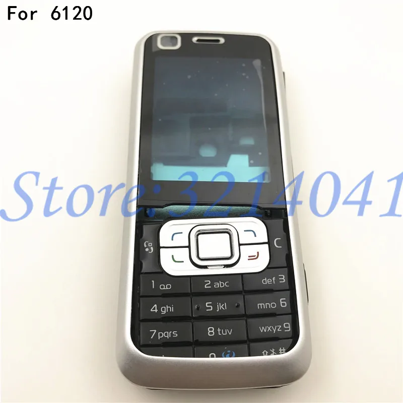 Чехол для телефона Nokia 6120 6120C+ клавиатура+ задняя крышка для аккумулятора с логотипом