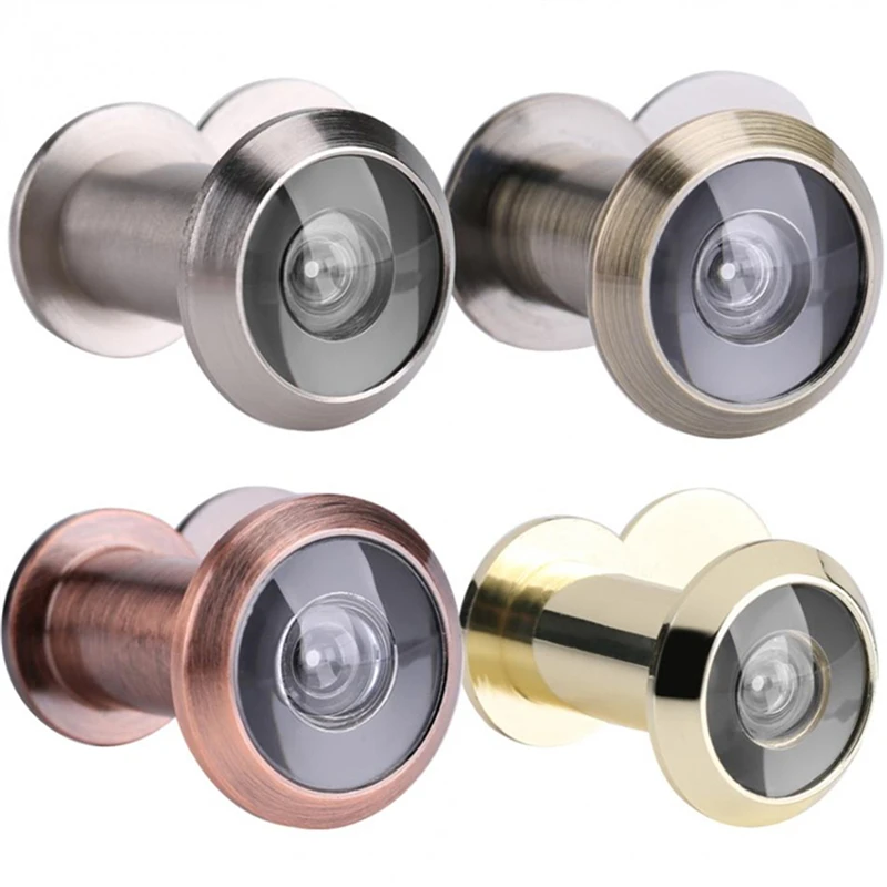 Домашний охранный дверной глазок 16 мм 220 градусов с широким углом обзора видео