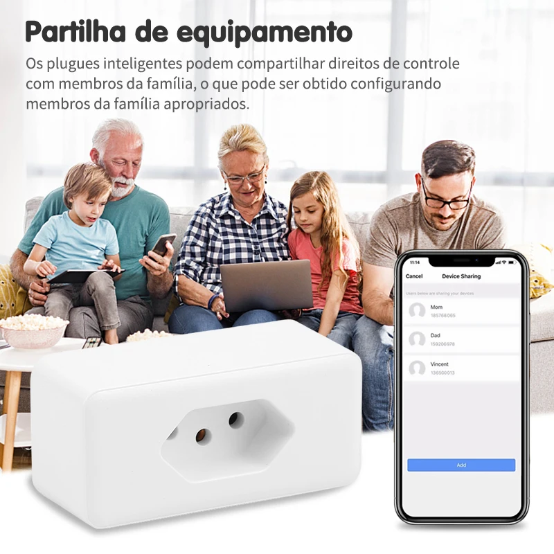 Смарт-розетка AUBESS с поддержкой Wi-Fi 10/16 А | Электроника