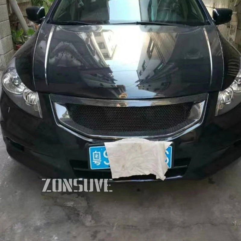 Применение для Honda Accord седан 2011 2012 год углеродного волокна Refitt спереди центр