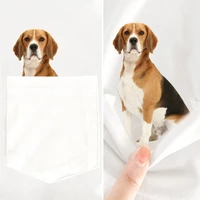 cloocl 100 cotton t shirt fashion brand summer pocket beagle dogs tshirt harajuku style short sleeve tees hip hop tops pullover