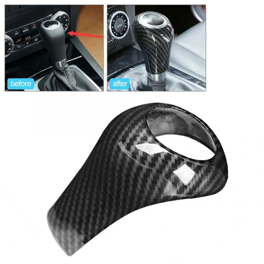 Обшивка головки автомобильного рычага передач из углеродного волокна ABS