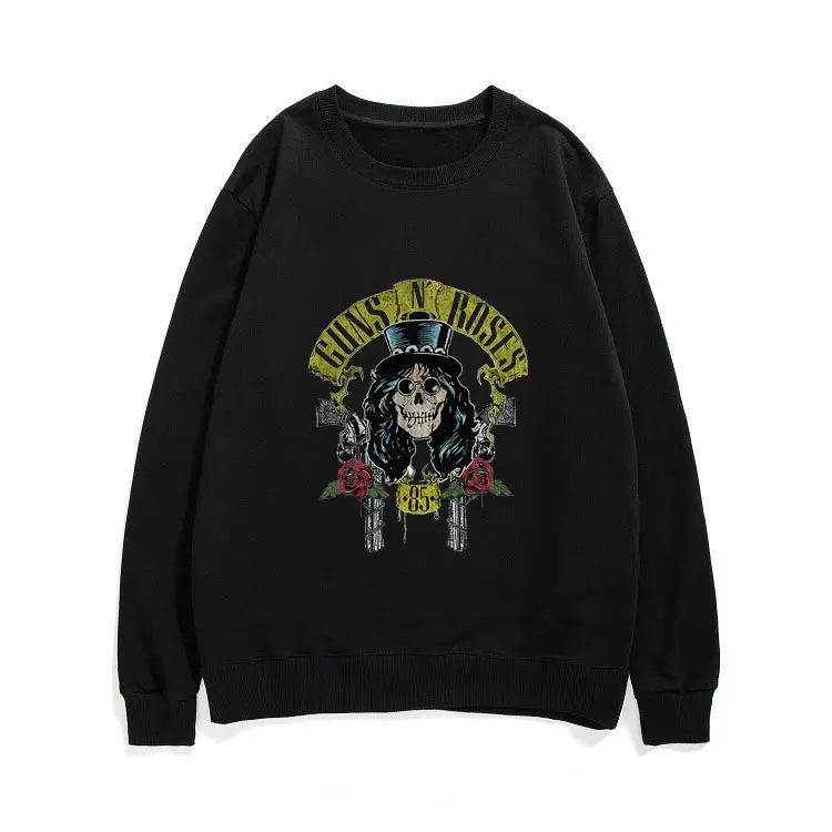 

New Guns N Roses Slash 85 Sweatshirt Men Women Casual Streetwear Harajuku Euro Size Clothes Unisex Crewneck Pullover Sweatshirts