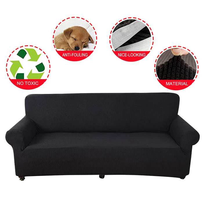 

New Modern Pure Color Fashion Elastic Sofa Covers For Living Room Sofa Cover Stretchable Sofa Cushion Washable Sofa Slipcover