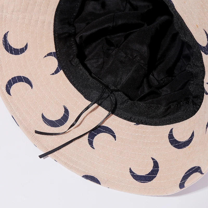 2019 новая хлопковая летняя Осенняя Женская Рыбацкая шляпа с принтом Луны уличные