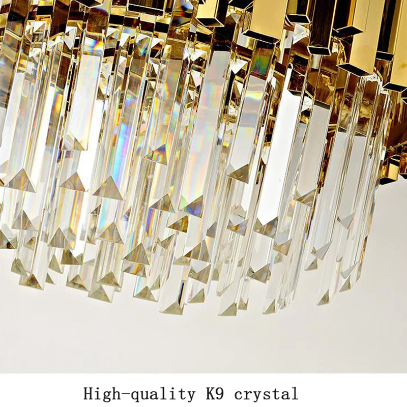

Home jmmxiuz2018 New crystal luxury chandelier modern lighting for living room dining room gold crystal chandelier LED lights