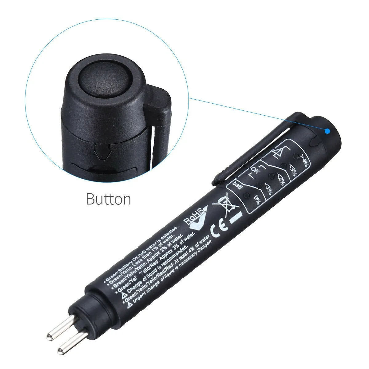 

Accessory Brake Fluid Tester For DOT3 / DOT4 LED Replacement Useful Durable