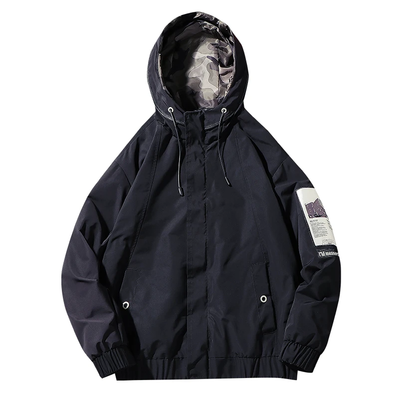 KKSKY с капюшоном ветровка куртка молодых мужчин японский Стиль Повседневная