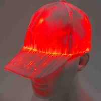 led rgb fiber optic led hat light built in battery concert fiber neon flashlight cap dj hip hop party novelty cool gift