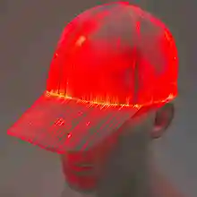 LED RGB Fiber Optic LED Hat Light Built-in Battery Concert Fiber Neon Flashlight Cap DJ Hip Hop Party Novelty Cool Gift