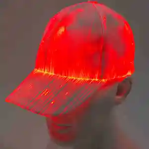 led rgb fiber optic led hat light built in battery concert fiber neon flashlight cap dj hip hop party novelty cool gift free global shipping