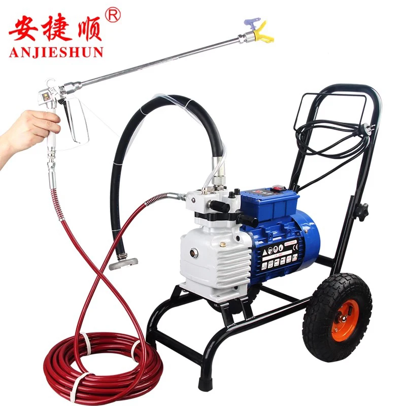 

Anjieshun 1800W / 3000W / 3200W high pressure airless sprayer professional airless paint sprayer tool single / double gun
