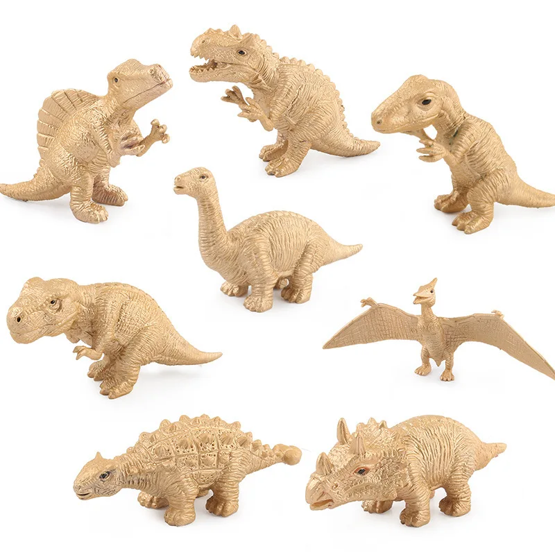 

Модель животного динозавра Юрского периода, миниатюрная модель золотого динозавра, обучающие игрушки для детей, познавательные животные