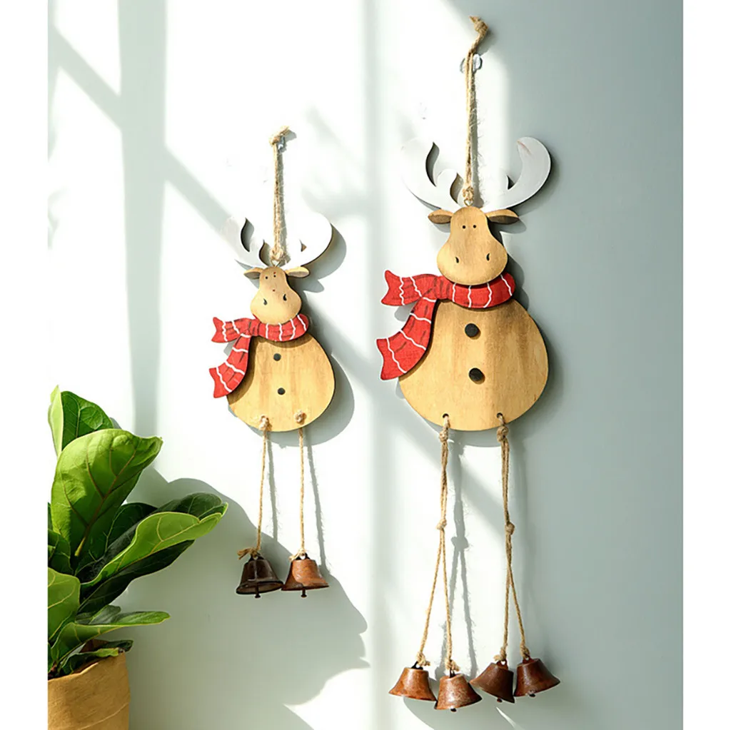 Рождественский венок украшение подвеска деревянный ангел старый снеговик # | Дом