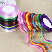 25yardsroll 6mm polyester satin ribbons diy artificial silk roses crafts supplies sewing accessories scrapbooking material