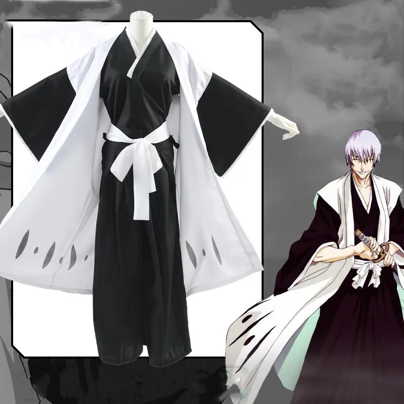 Аниме Bleach косплей 3 й дивизион капитан ичимару Джин костюм униформа одежда на